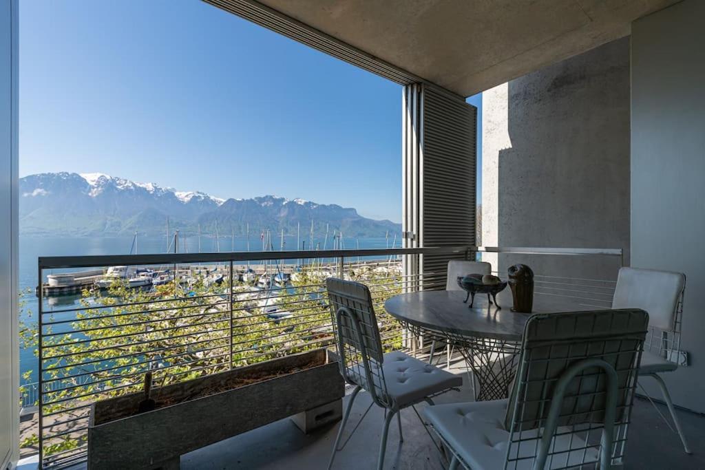Lakeside-Apartment-1 Grand Appartement Familial Avec Terrasses Et Vue Panoramique Vevey Kültér fotó